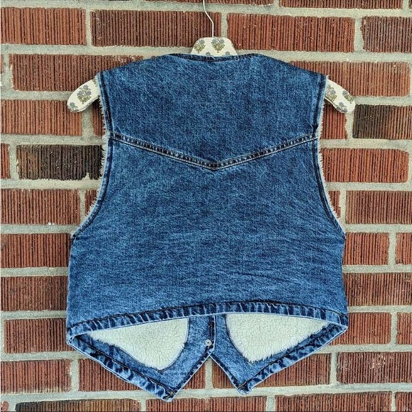 Free People We The Free! Florence Ranch Vest in Light Blue NWT! - Picture 9 of 10